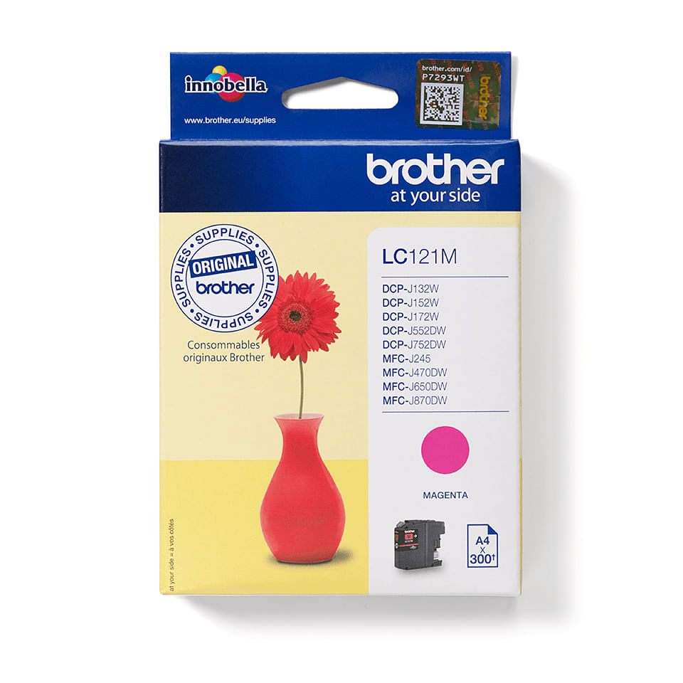 BROTHER CARTUCCIA MAGENTA LC-121M DCP-J552DW MFC-J470DW MFC-J650DW Brother LC121M cartuccia d'inchiostro 1 pz Originale Magenta