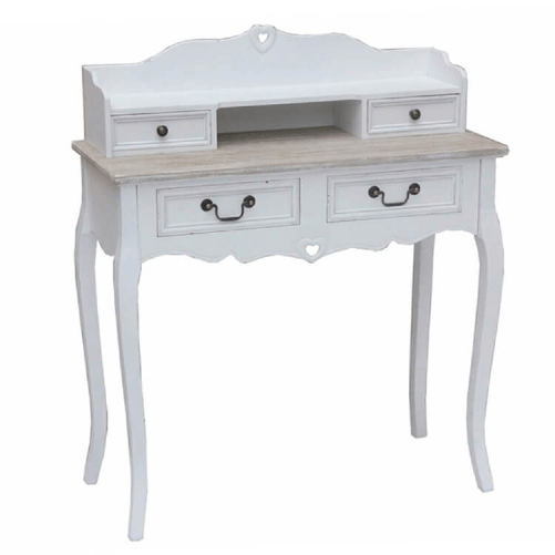 MILANI HOME LOR - Scrittoio con 4 cassetti in legno di paulownia