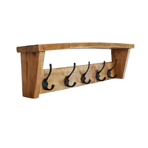 MILANI HOME LIVIO - appendiabiti in legno di mogano