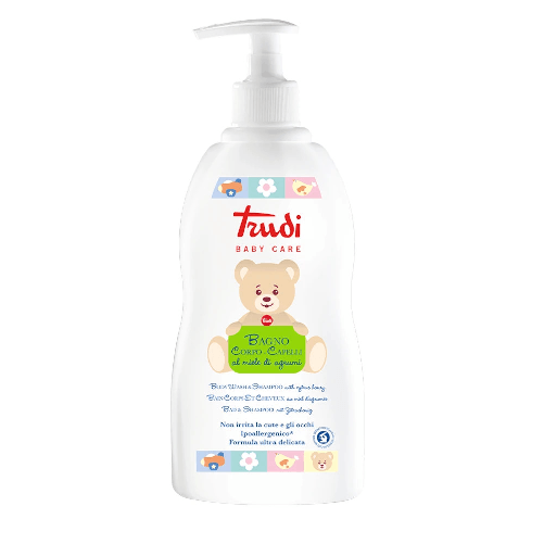 Trudi Bagno Corpo-Capelli al Miele di Agrumi 500ml con Dispenser - Trudi Baby Care