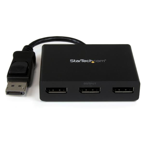 StarTech.com Hub MST DisplayPort a 3 Porte - Adattatore Multi-Monitor DP 1.2 - Sdoppiatore\Splitter Video DisplayPort 4K 30Hz o 1080p 60Hz per triplo