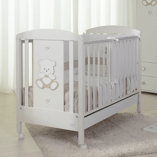 Coccolissimi Lettino Classic Orso cuore Coccolissimi Colore Bianco/Tortora