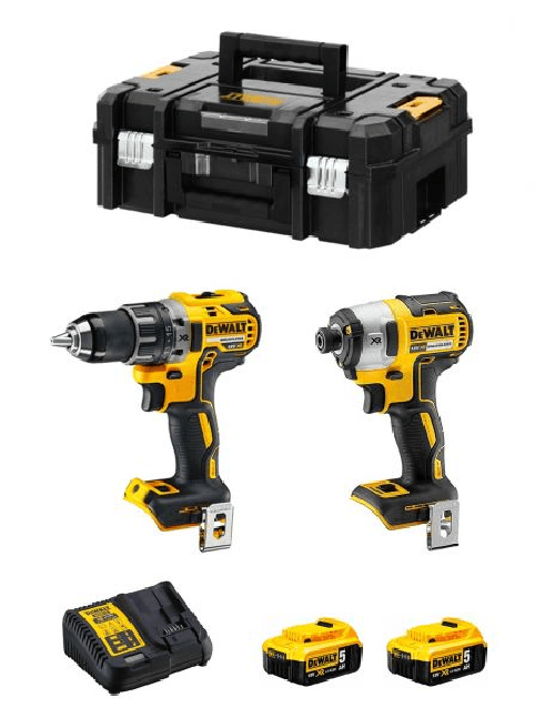 DeWALT DCK268P2T-QW cacciavite elettrico e avvitatore a impulso Nero, Giallo Dewalt set di utensili 18v 5035048643563