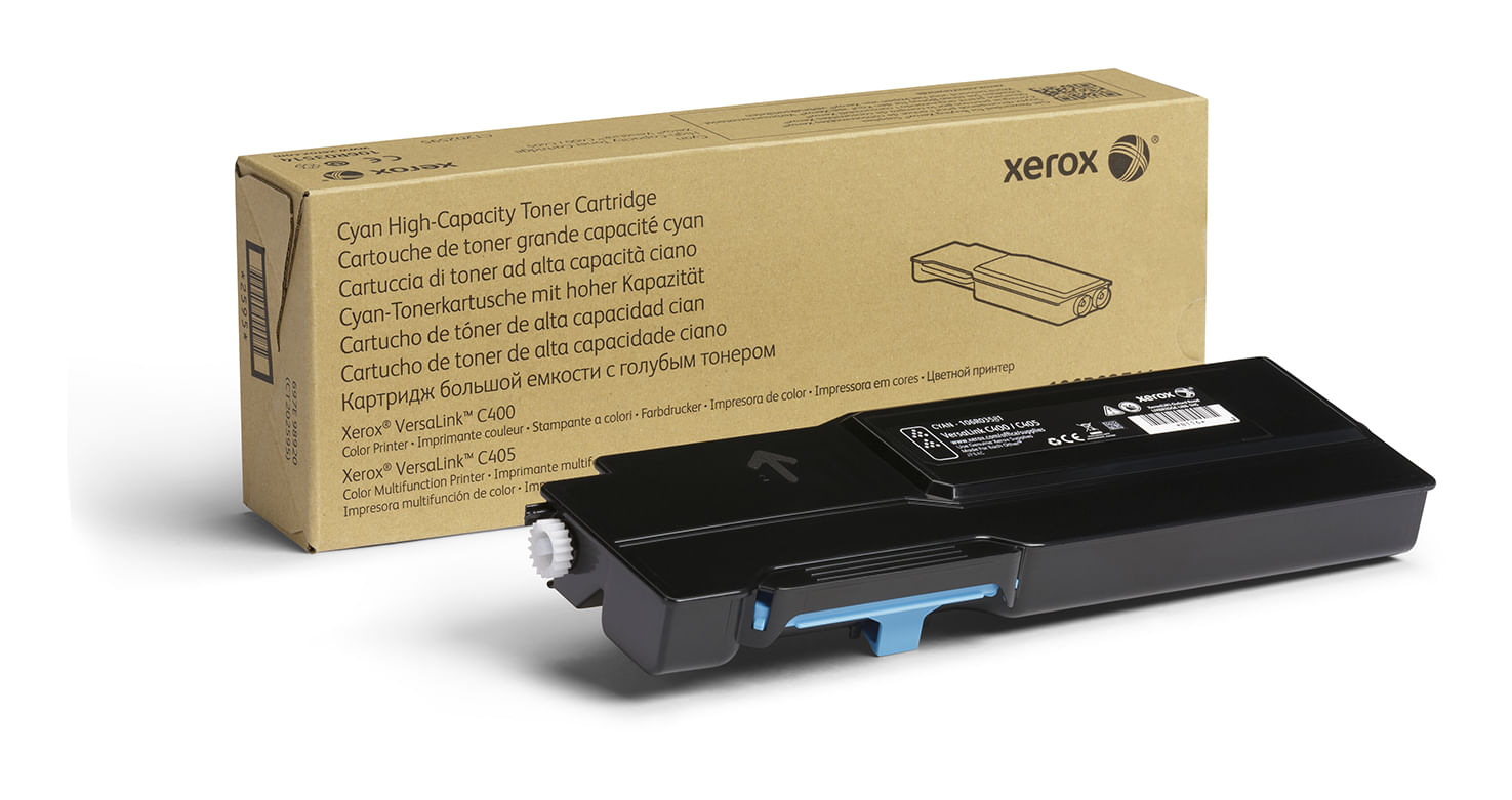 Xerox Cartuccia toner Ciano a Alta capacità da 4800 Pagine per Stampante a colori VersaLink C400​/​multifunzione a colori VersaLink C405 (106R03