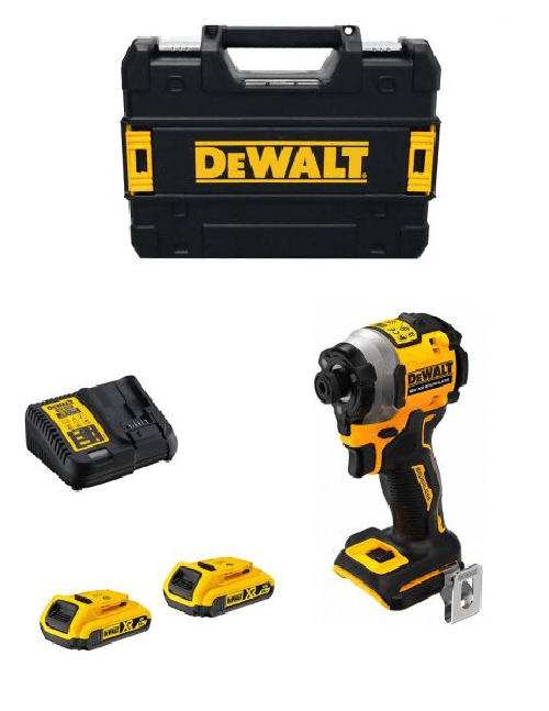 DeWALT DCF850D2T-QW cacciavite elettrico e avvitatore a impulso 3250 Giri/min Nero, Giallo Dewalt avvitatore ad impulsi dcf850d2t (2 x 2,0.. 503504874