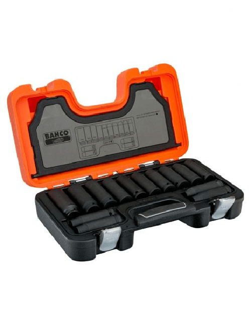 Bahco set di 14 bussole a macchina attacco quadro 1/2.. 7311518280338