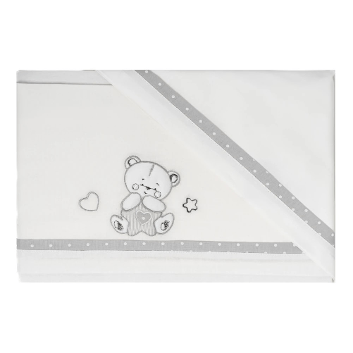 Coccolissimi Set lenzuola 3pz per Next2Me (e similari) Timmy Coccolissimi Colore Grigio