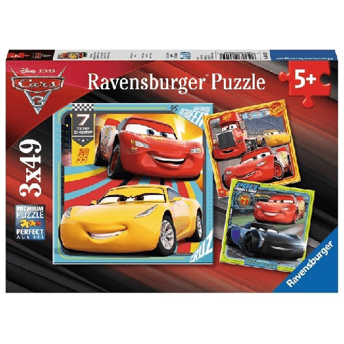 Ravensburger senza marca Puzzle 3x49 - Cars 3 - 08015 1 Ravensburger 4005556080151 Puzzle 49 pz Cartoni
