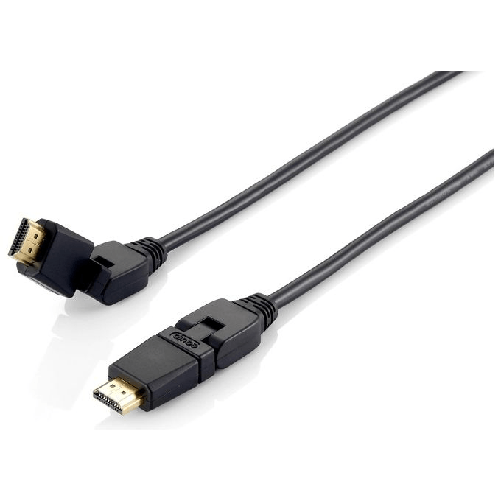 Equip 119361 Cavo HDMI 2.0 girevole, 1,0 m, spina girevole, 4K/60Hz
