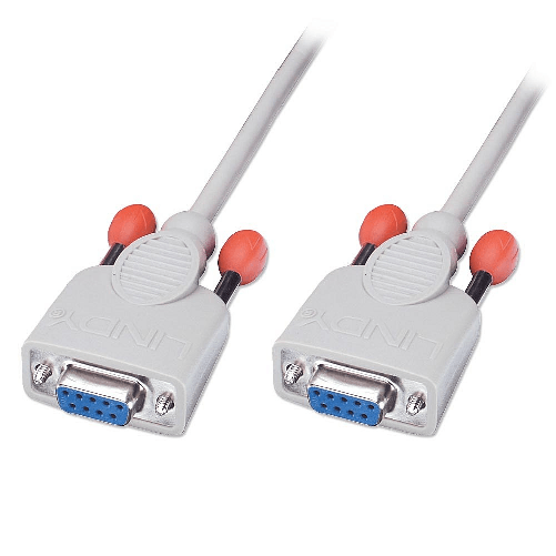 Lindy Cavo Seriale 9 Poli Nullmodem F-F 2mt Lindy 31573 cavo seriale Bianco 2 m Sub-D