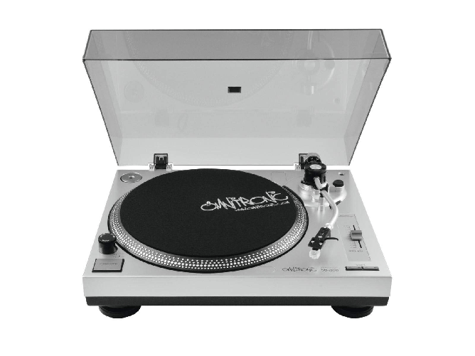 Omnitronic BD-1350 Giradischi Piatto Dj Professionale Argento