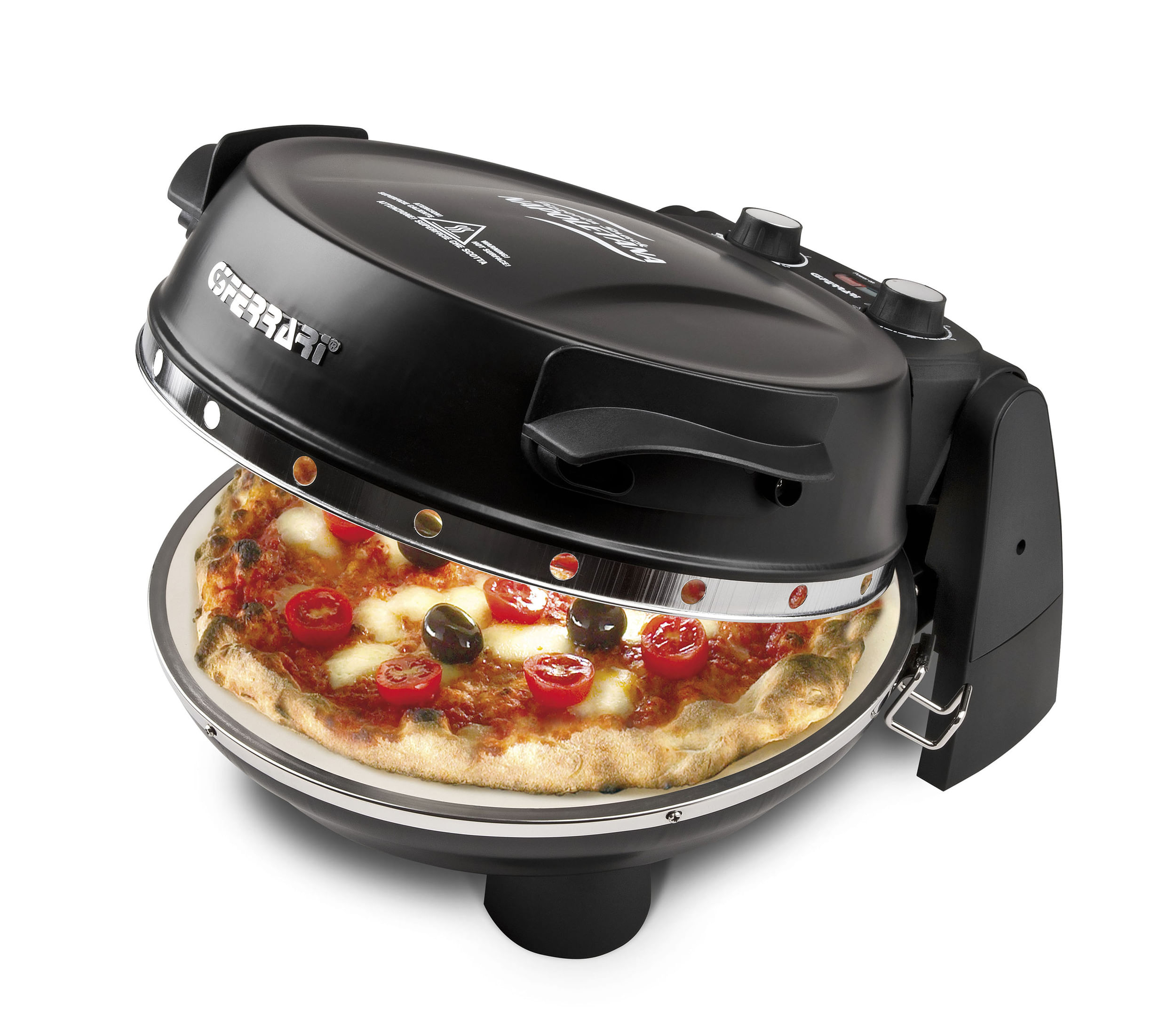 G3 Ferrari G10032 Pizzeria Snack Napoletana Forno Pizza Plus EVO Doppia Pietra Refrattaria 1200 W Timer 5' Ricettario G3 Ferrari Pizzeria Snack Napole