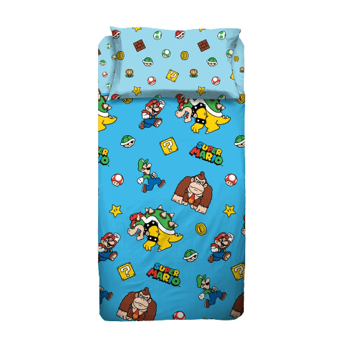 Hermet home Completo lenzuola junior singolo 1 piazza - Super Mario
