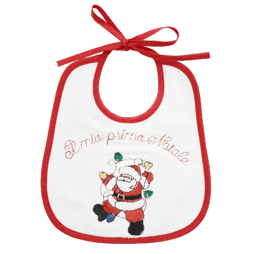 Palla Pallina Bavetta per neonato "Il mio primo Natale" Palla Pallina - Babbo Natale