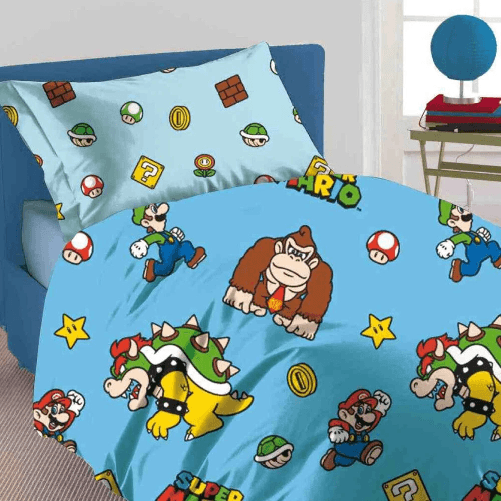 Hermet home Parure copripiumino junior singolo 1 piazza - Super Mario