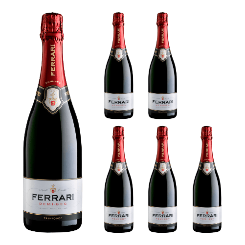 FERRARI TRENTO Multipack 6 bottiglie di ferrari spumante demi sec 75 cl cad.