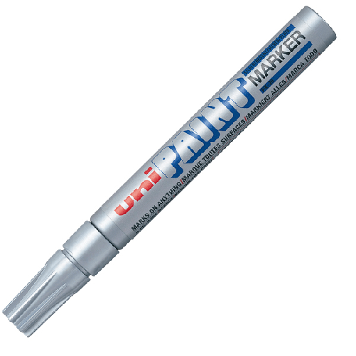 UNI MITSUBISHI Marcatore UNI PAINT PX20 punta conica 2,8mm argento UNI MITSUBISHI