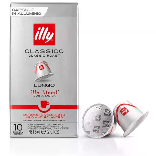 Illy 10 caffè in Capsule compatibili Nespresso Tostato LUNGO CLASSICO