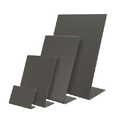 SECURIT Set 5 lavagnette a L nere A8-7x7,5x3,5cm Securit