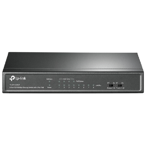TP-Link TL-SF1008LP switch di rete Non gestito Fast Ethernet (10/100) Supporto Power over Ethernet (PoE) Nero