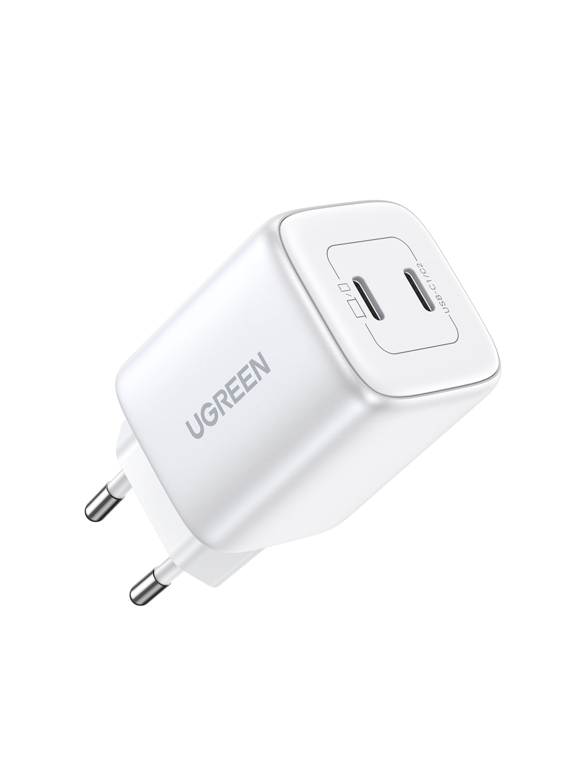 Ugreen 15327 Caricabatterie per dispositivi mobili Universale Bianco AC Ricarica rapida Interno