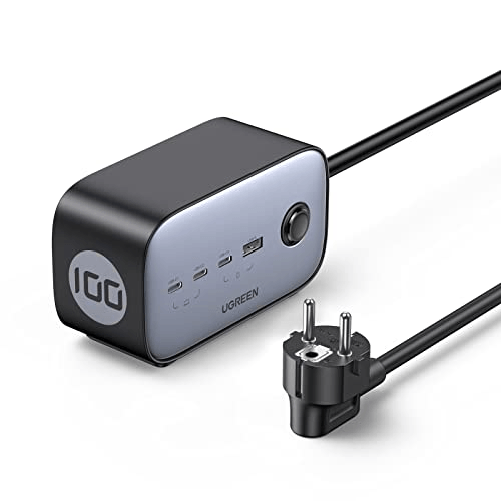 Ugreen DigiNest Pro Ciabatta Cubo Multiprese 2 AC Outlets 100W 3C1A Ugreen DigiNest Pro 1 presa(e) AC Tipo C 1,8 m 4 3680 W Nero