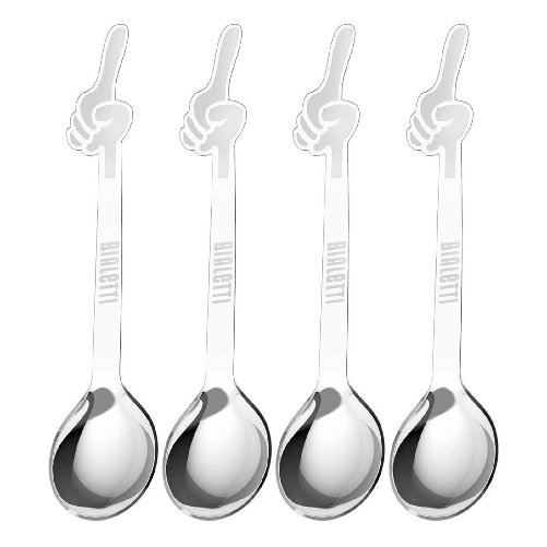 Bialetti DCDESIGN15 cucchiaio Cucchiaino da caffè Acciaio inox 4 pz