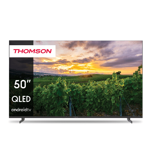 Thomson 50QA2S13 Tv QLed 50'' Frame Less Smart-Tv 4k Android 11 Dvb-t2 Thomson 50QA2S13 TV 127 cm (50") 4K Ultra HD Smart TV Wi-Fi Grigio