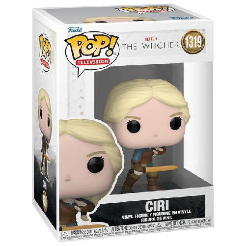 Funko pop the witcher - ciri con spada 67423 figura in vinile 9.5 cm collezione tv