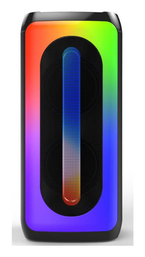 Majestic flame 2 pro speaker portatile nero 20w bluetooth led con microfono New Majestic 116302 BK altoparlante portatile e per feste Nero 20 W