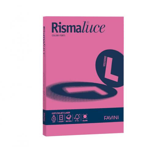 Favini Rismaluce carta inkjet A4 (210x297 mm) 50 fogli Rosa Carta RISMALUCE SMALL A4 200gr 50fg ciclamino 58 FAVINI