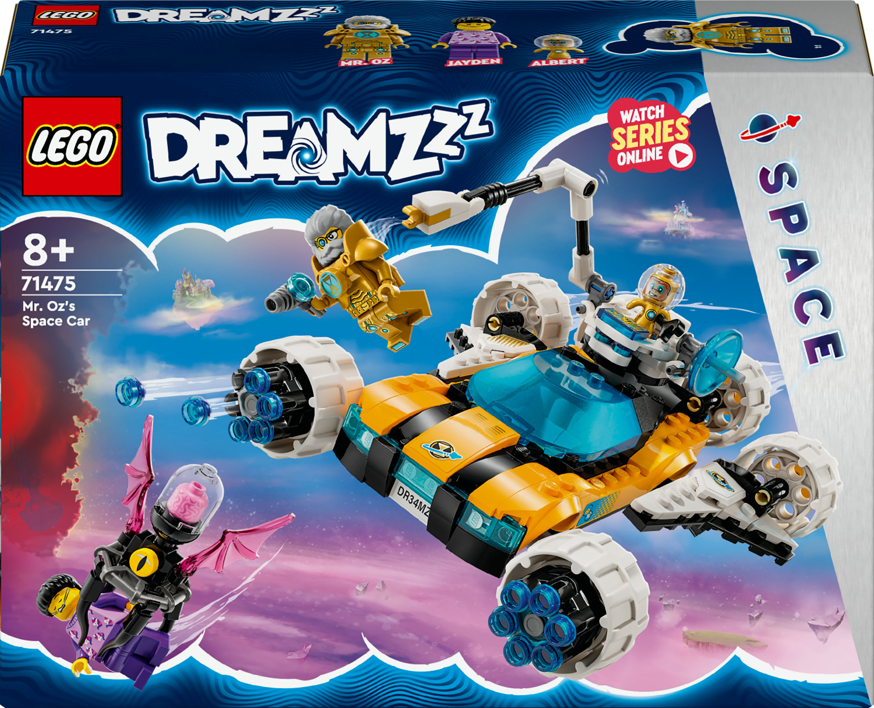 LEGO DREAMZzz 71475 L'Auto Spaziale del Professor Oswald, Salva Jayden con il Veicolo Trasformabile LEGO L’auto spaziale del Professor Oswald