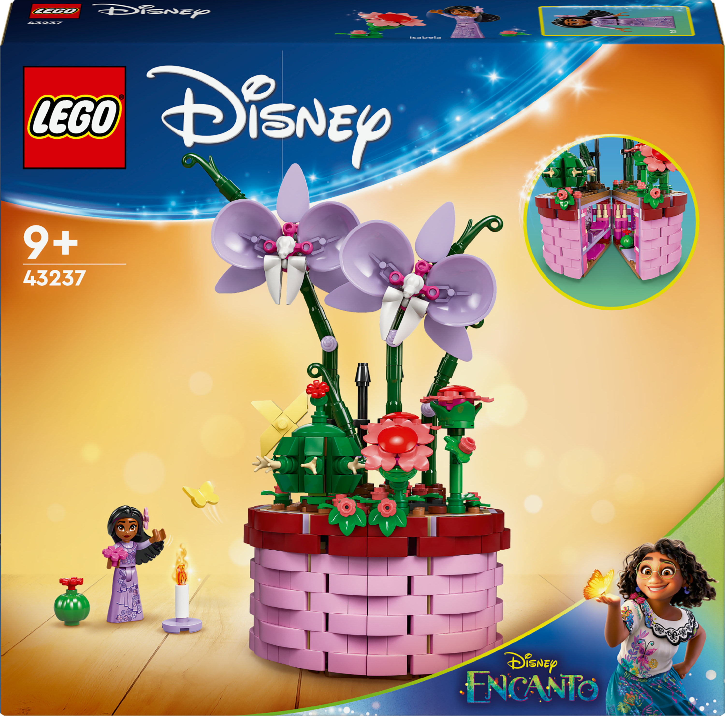 LEGO Disney 43237 Vaso di Fiori di Isabela, Giochi per Bambini 9+ con Mini Bambolina e Cesto Apribile LEGO Vaso di fiori di Isabela