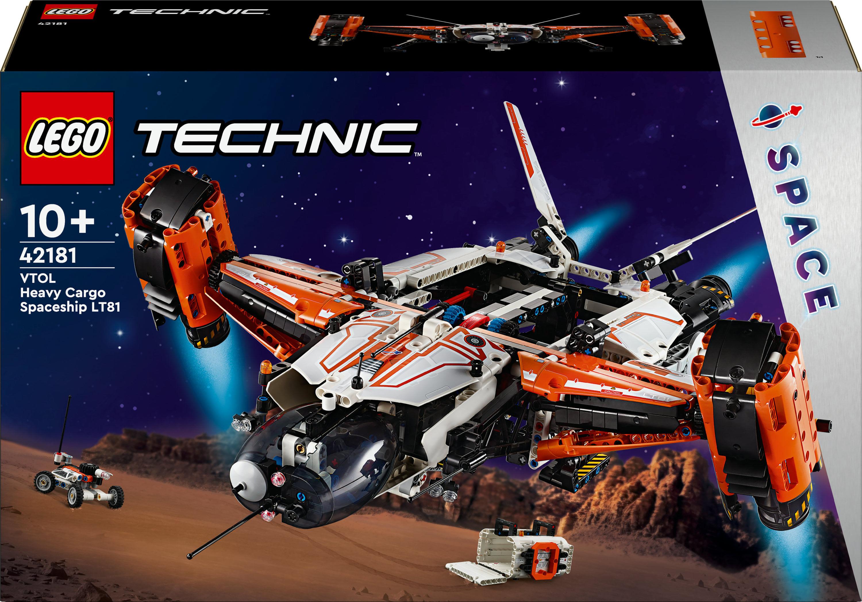 LEGO Technic 42181 Astronave Heavy Cargo VTOL LT81, Giochi per Bambini 10+ LEGO Astronave Heavy Cargo VTOL LT81