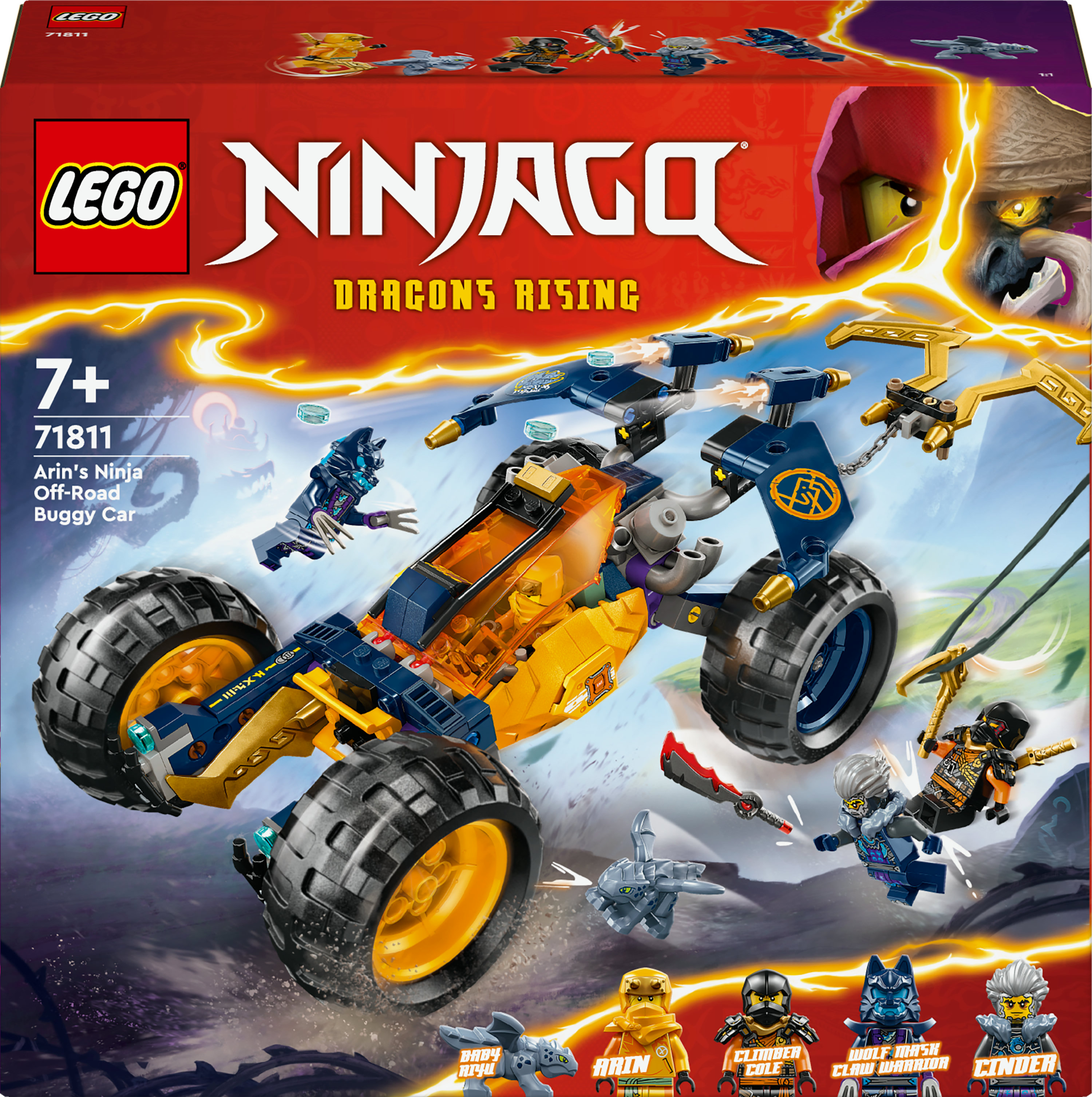 LEGO NINJAGO 71811 Buggy Fuoristrada Ninja di Arin, Giochi per Bambini 7+ Anni LEGO Buggy fuoristrada ninja di Arin