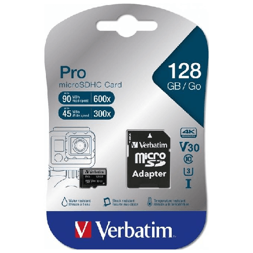 Verbatim Pro 128 GB MicroSDXC UHS-I Classe 10