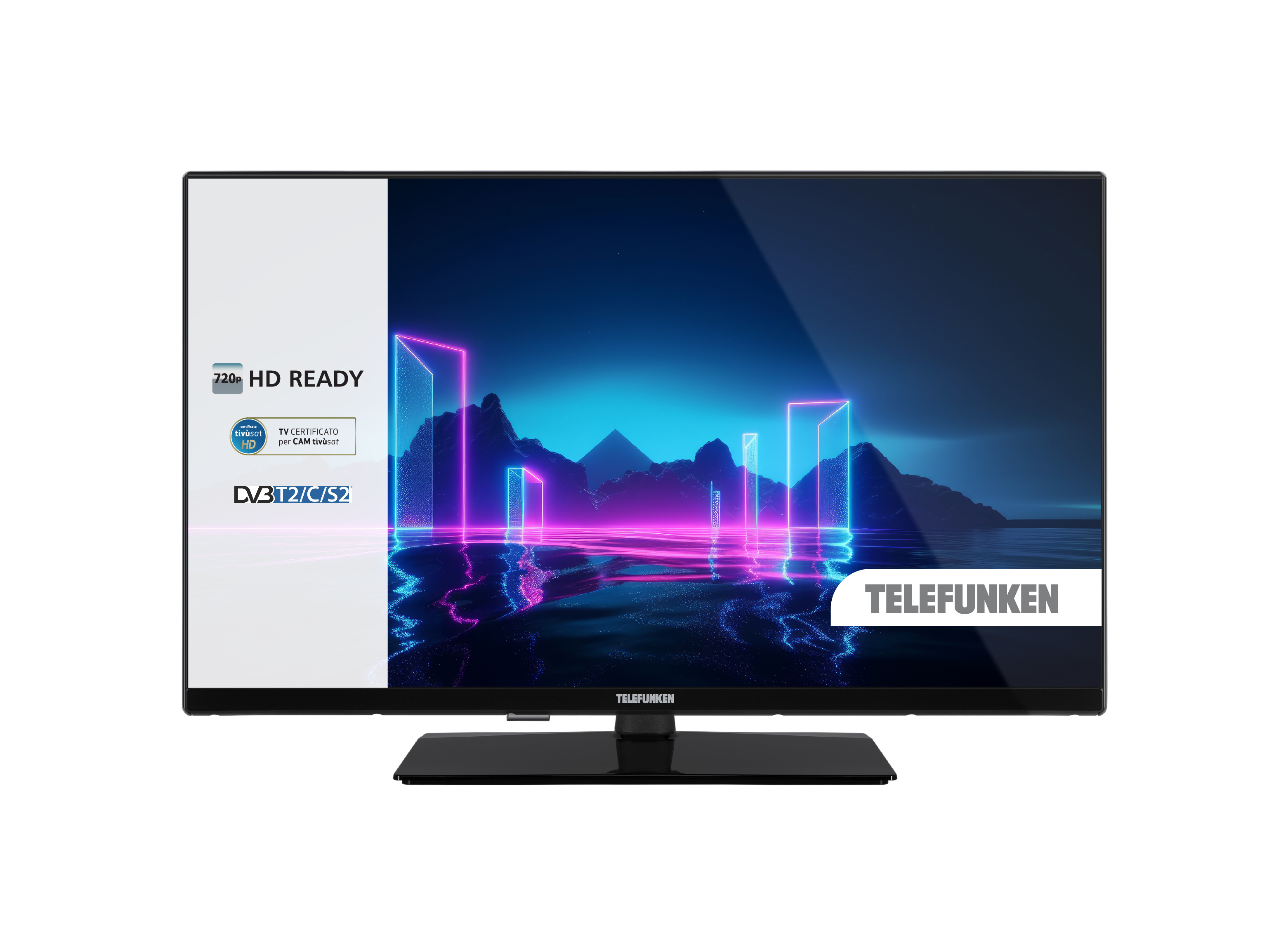 Telefunken TE32750S38 Tv Led 32 pollici Hd-ready Hdr10 S2 2 hdmi 1 usb Funzione Hotel