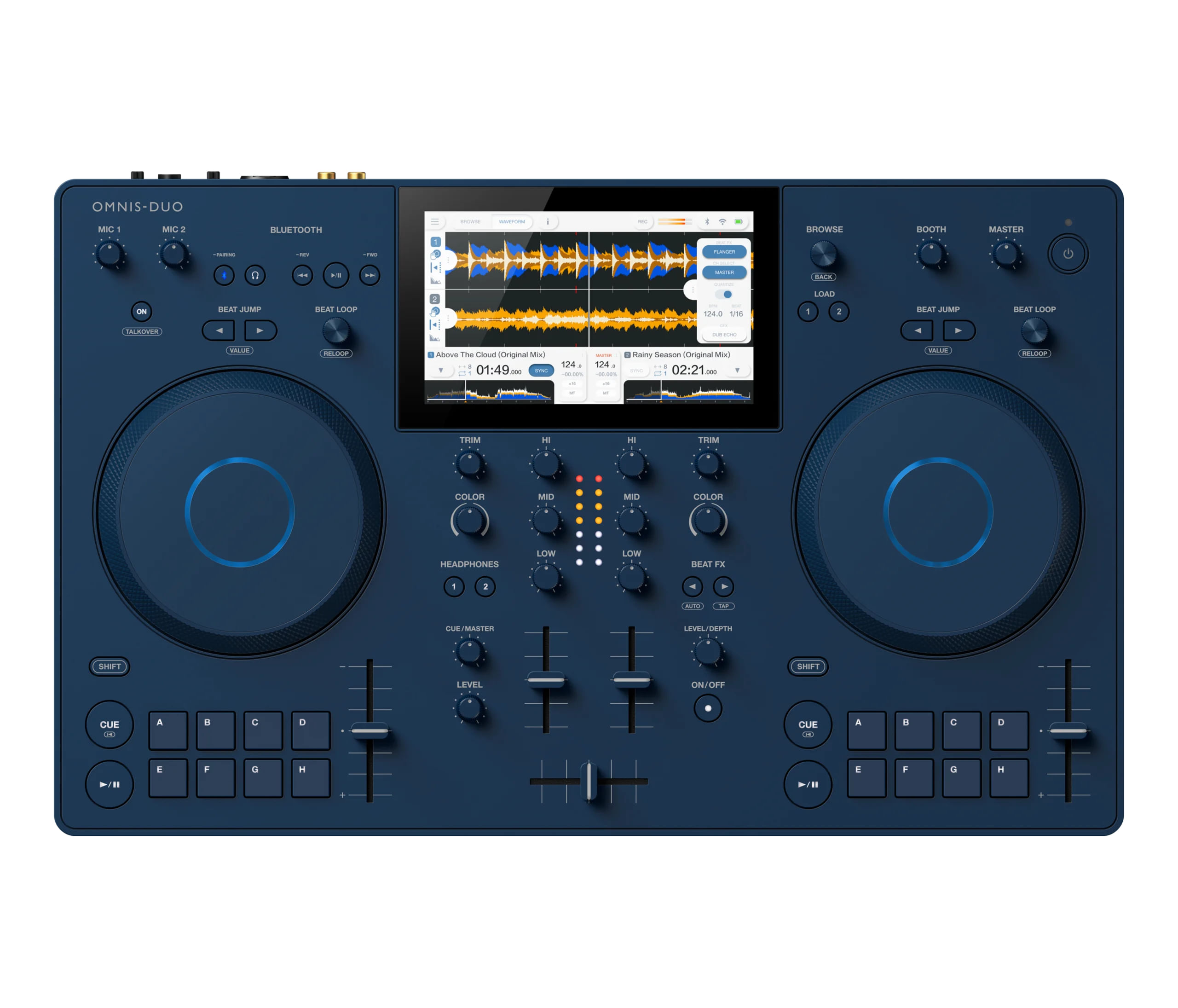Alphatheta Console Disc Jockey Omnis Duo Blue Pioneer OMNIS DUO controller per DJ Blu