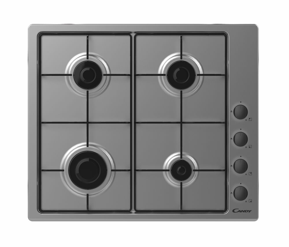 Candy Idea CHW6LBX Acciaio inossidabile Da incasso 56 cm Gas 4 Fornello(i)