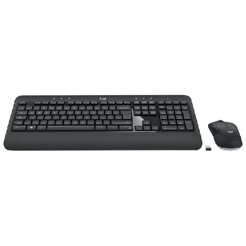 Logitech 920-008683 tastiera Mouse incluso Universale USB QWERTY Nordic Nero, Bianco