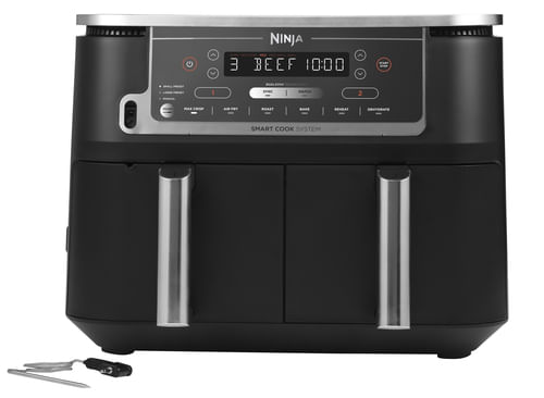 Ninja AF451EU friggitrice Singolo 9,5 L Friggitrice ad aria calda Nero Ninja Friggitrice ad aria Dual Zone MAX PRO da 9,5 L AF451EU