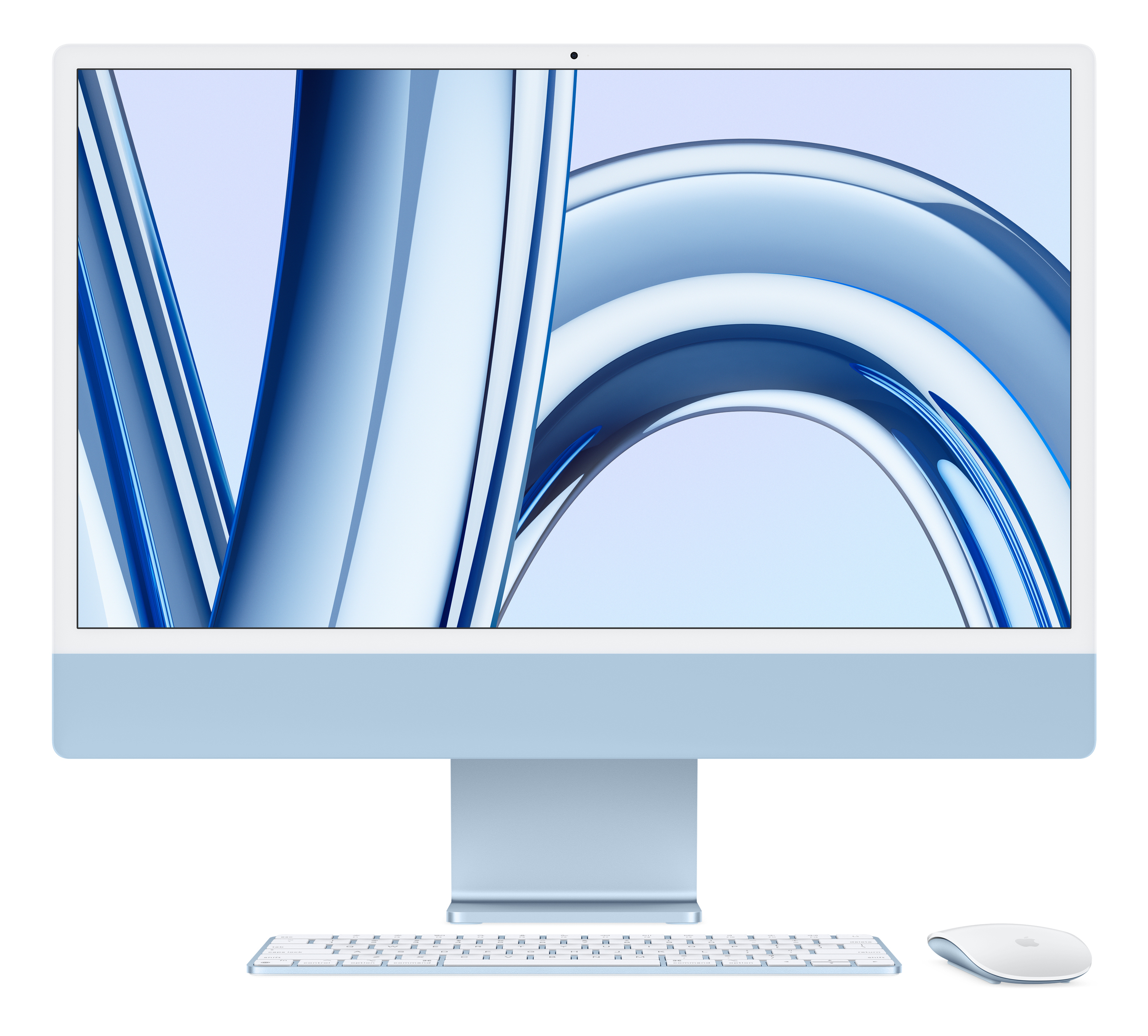 Apple iMac con Retina 24'' Display 4.5K M3 chip con 8?core CPU e 8?core GPU, 256GB SSD - Blu Apple iMac con Retina 24'' Display 4.5K M3 chip con 8‐cor