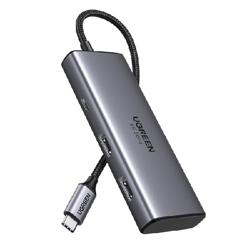 Ugreen Revodok 206 USB tipo-C 5000 Mbit/s Argento