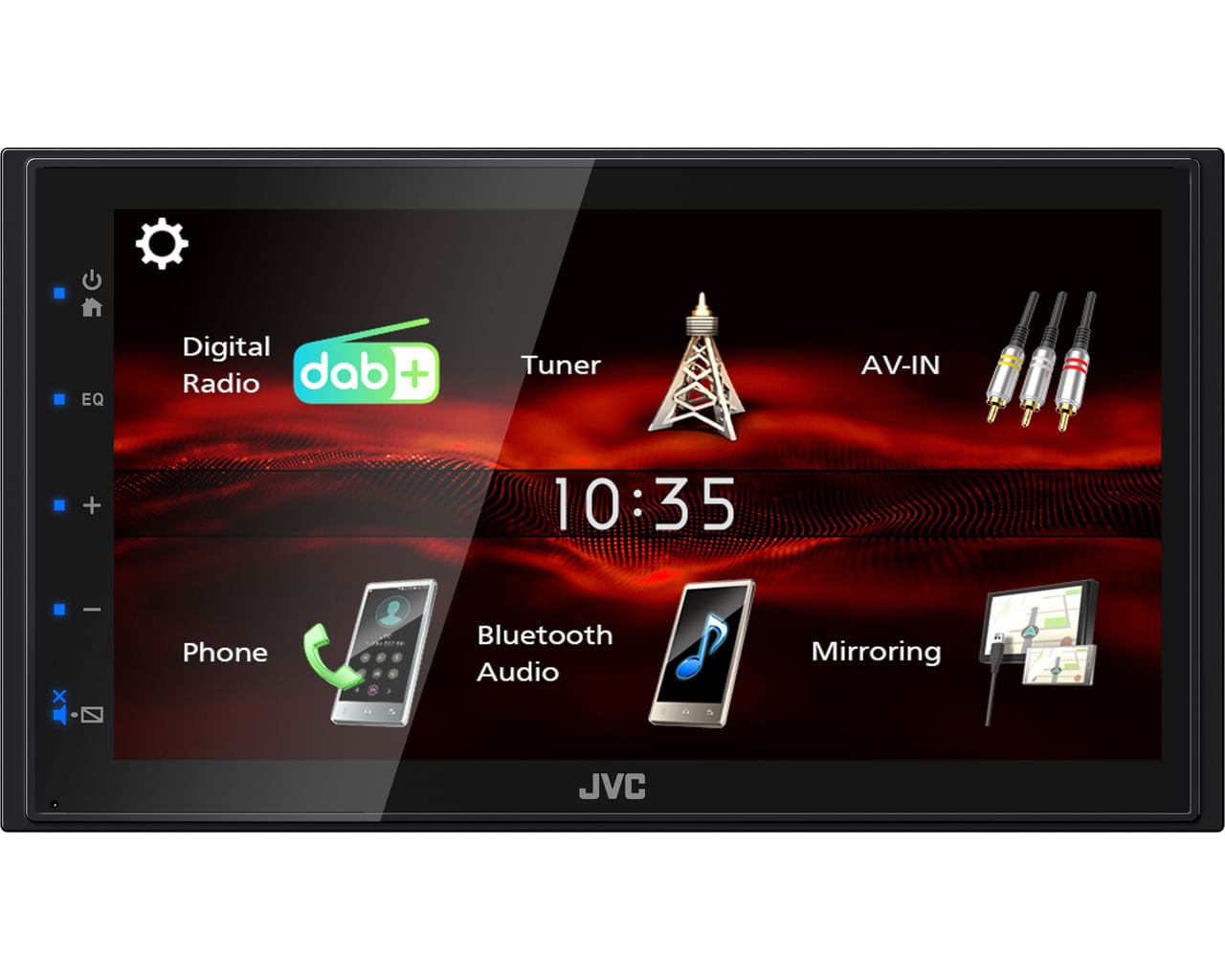 JVC KW-M180DBT Ricevitore multimediale per auto Nero 180 W Bluetooth
