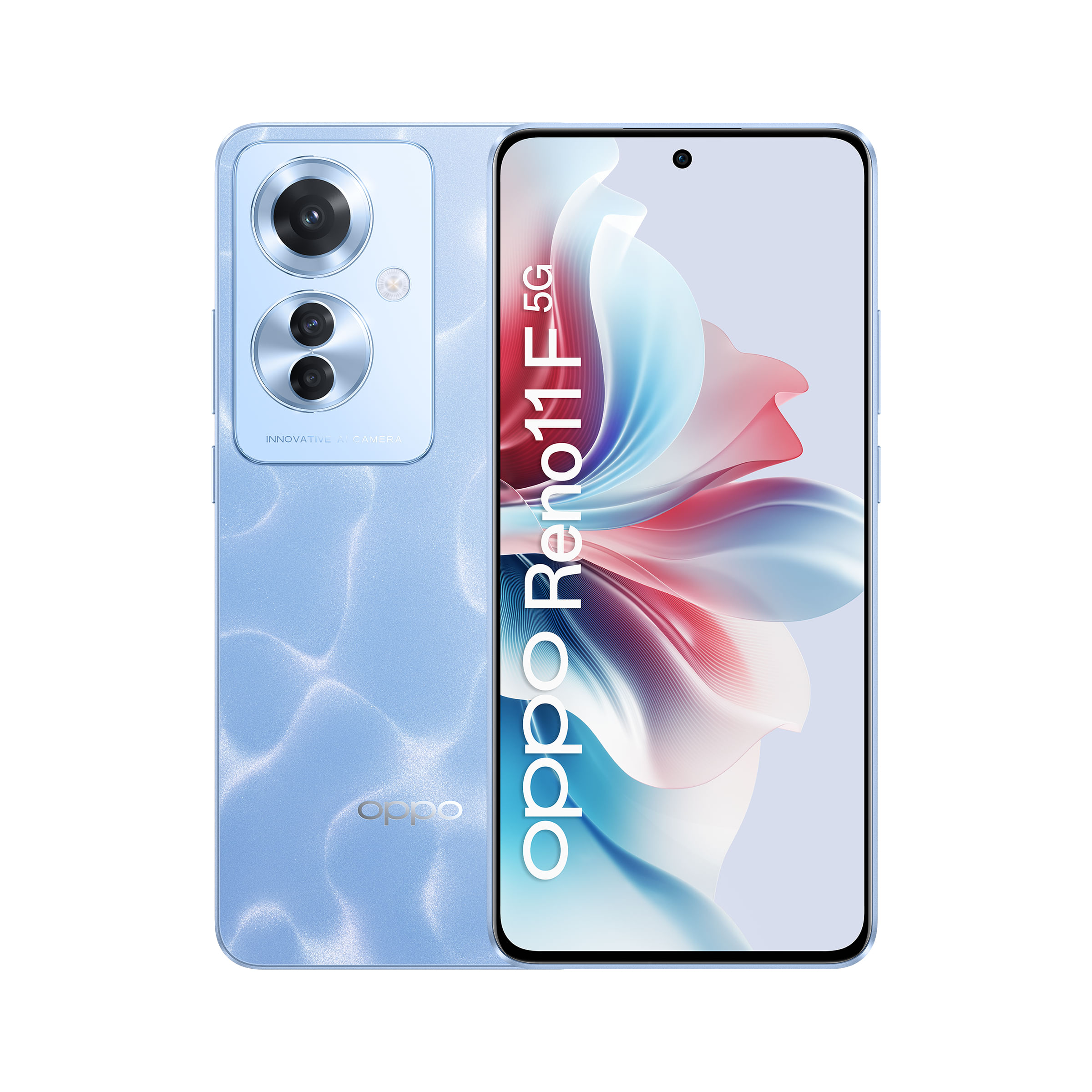 OPPO Reno11 F 5G Smartphone, AI Tripla fotocamera 64+8+2MP, Selfie 32MP, Display 6.7” 120HZ AMOLED FHD+, 5000mAh, RAM 8(Esp4GB/6GB/8GB)+ROM 256GB (esp