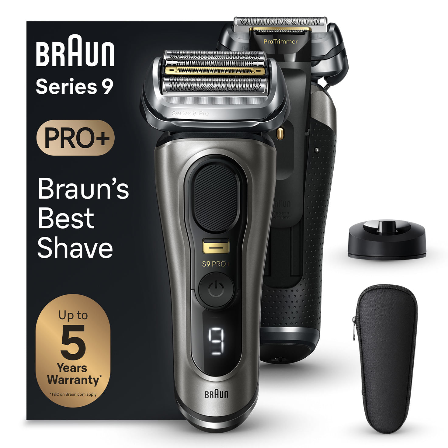 Braun Series 9 Pro+ 9515s Trimmer Metallico