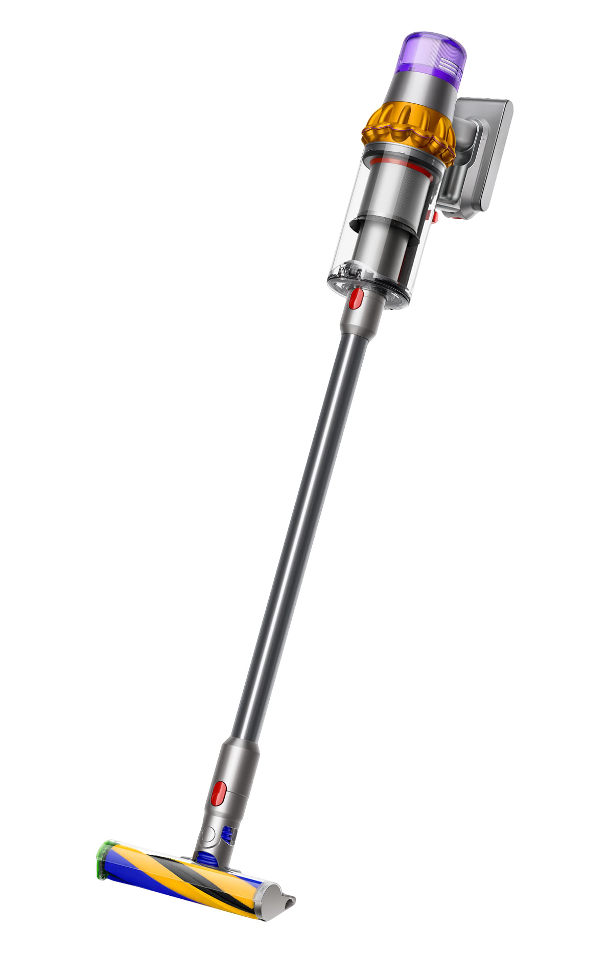 Dyson V15 Detect Absolute Aspirapolvere a bastone 2 in 1 Batteria Secco Senza sacchetto Nichel, Acciaio inox, Giallo