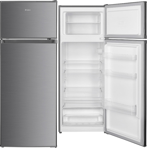 Ngm frigorifero doppia porta dp240xme inox 206 litri classe energetica e