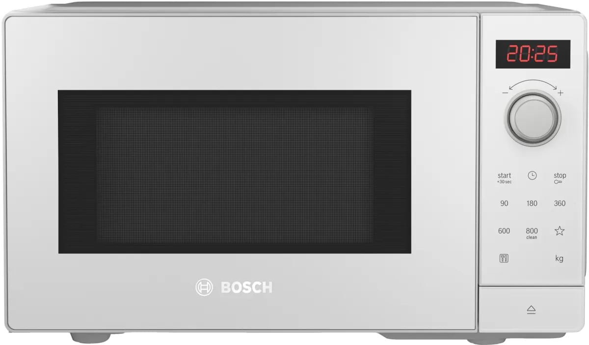 Bosch Serie 2 FFL023MW0 forno a microonde Superficie piana Solo microonde 20 L 800 W Bianco Bosch Serie 2 FFL023MW0 forno a microonde Bianco Solo micr