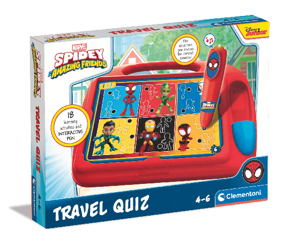Clementoni Sapientino Travel Quiz Marvel Spidey Amazing Friends Clementoni 16806 gioco da tavolo Quiz